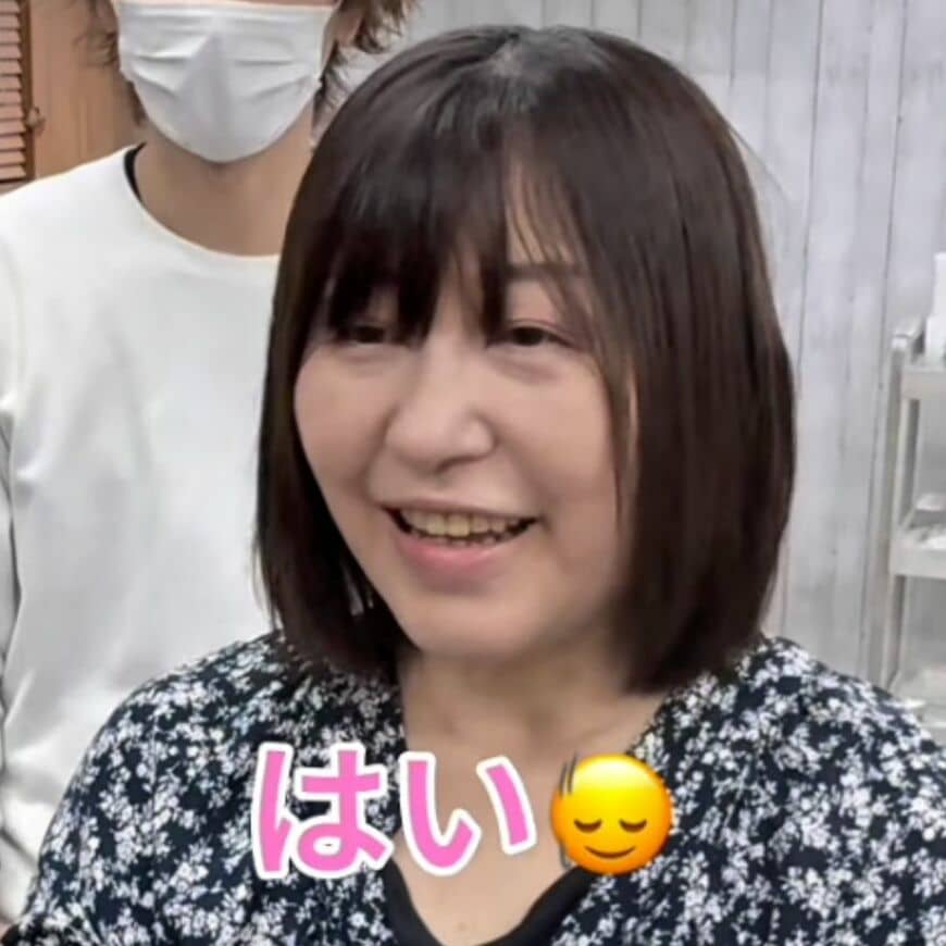 【大変身】髪に丸みが欲しい女性がショートボブで大胆イメチェン！「これがしたかった」と大満足
