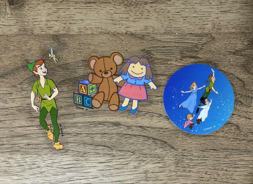 筆者撮影（セリア、ダイカットステッカー 3枚入/ピーター・パン）