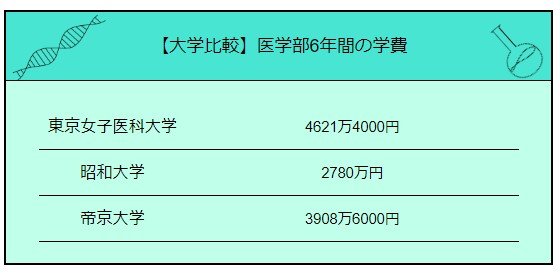 出所：各大学開示資料をもとにLIMO編集部作成