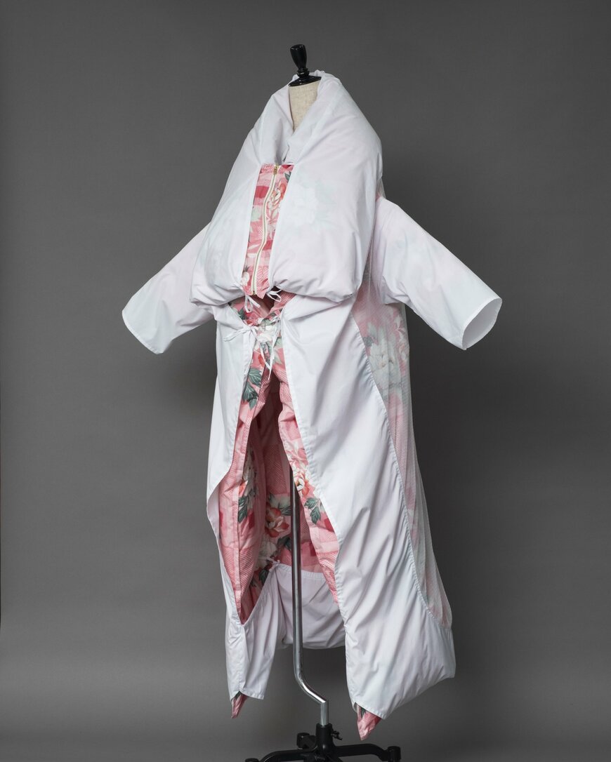 前から見たお布団ダウン