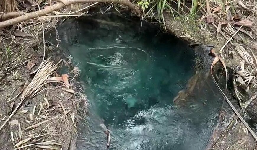 オーストラリアで撮影された青い泉