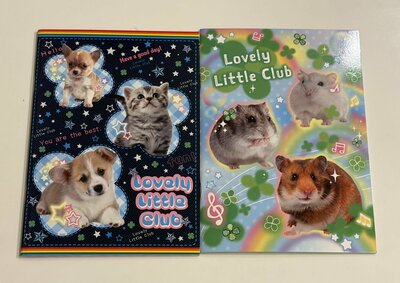 セリア、A5中綴じノート 20枚 Lovely Little Club シール付商品画像