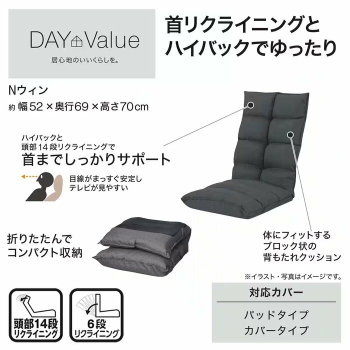 ニトリの4990円で買える首リクライニング座椅子