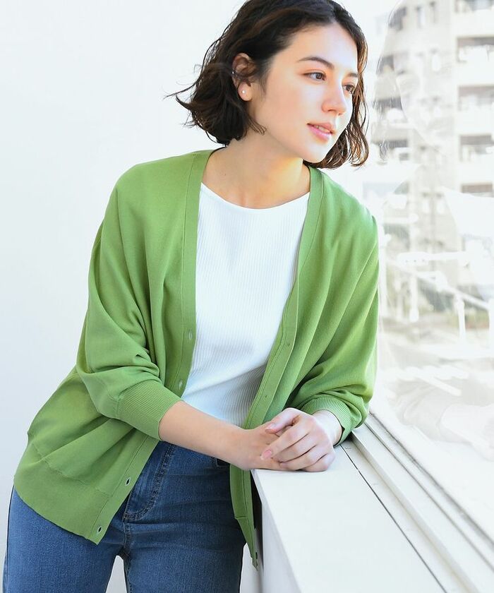 8分袖ドルマンカーデ