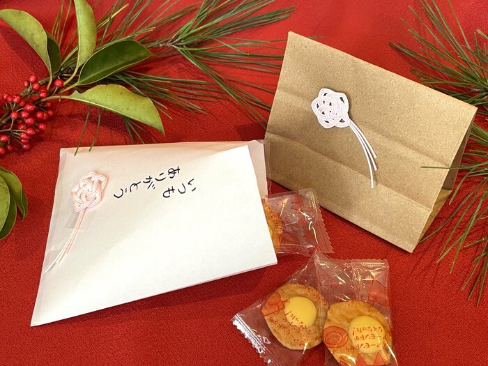 はじめから結び目ができているので手間なく簡単