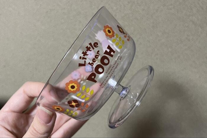 ニトリのクリアデザートカップ、筆者撮影の商品写真
