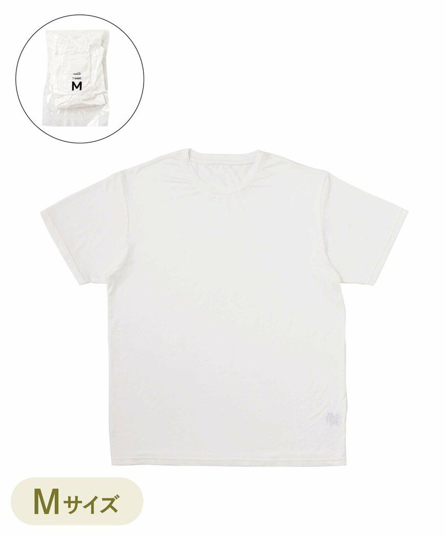 出所：3COINS公式　《濡らさず開封》圧縮インナーT-シャツ：Mサイズ／SOBANI