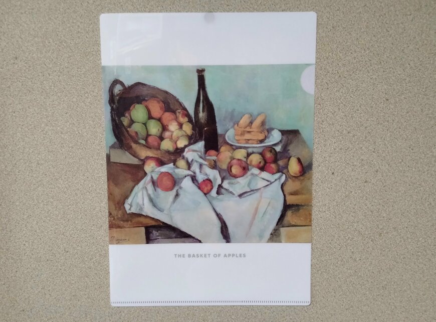 筆者撮影(ダイソー、クリアファイル（ルノワール・セザンヌ、A4、3枚））