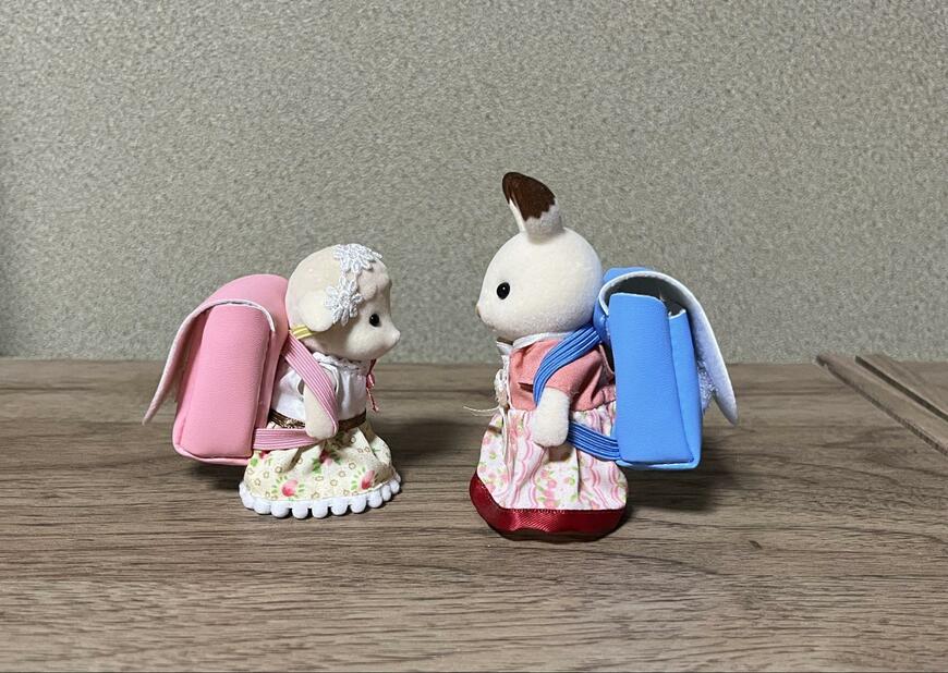 筆者撮影（セリア、ぬい用ランドセル ぬい活）