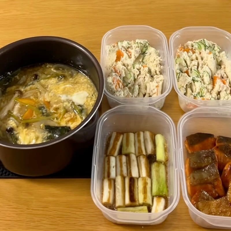 【62歳ひとり暮らし】お魚も食べたい作り置き4品 「美味しそう」「毎回楽しみ」と反響続々