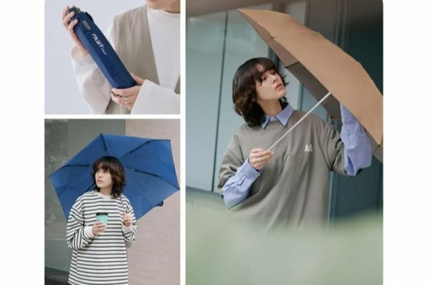 一瞬で収納できる「晴雨兼用折りたたみ傘」がMakuakeに登場！暴風の日も安心して使えるのは最高では？