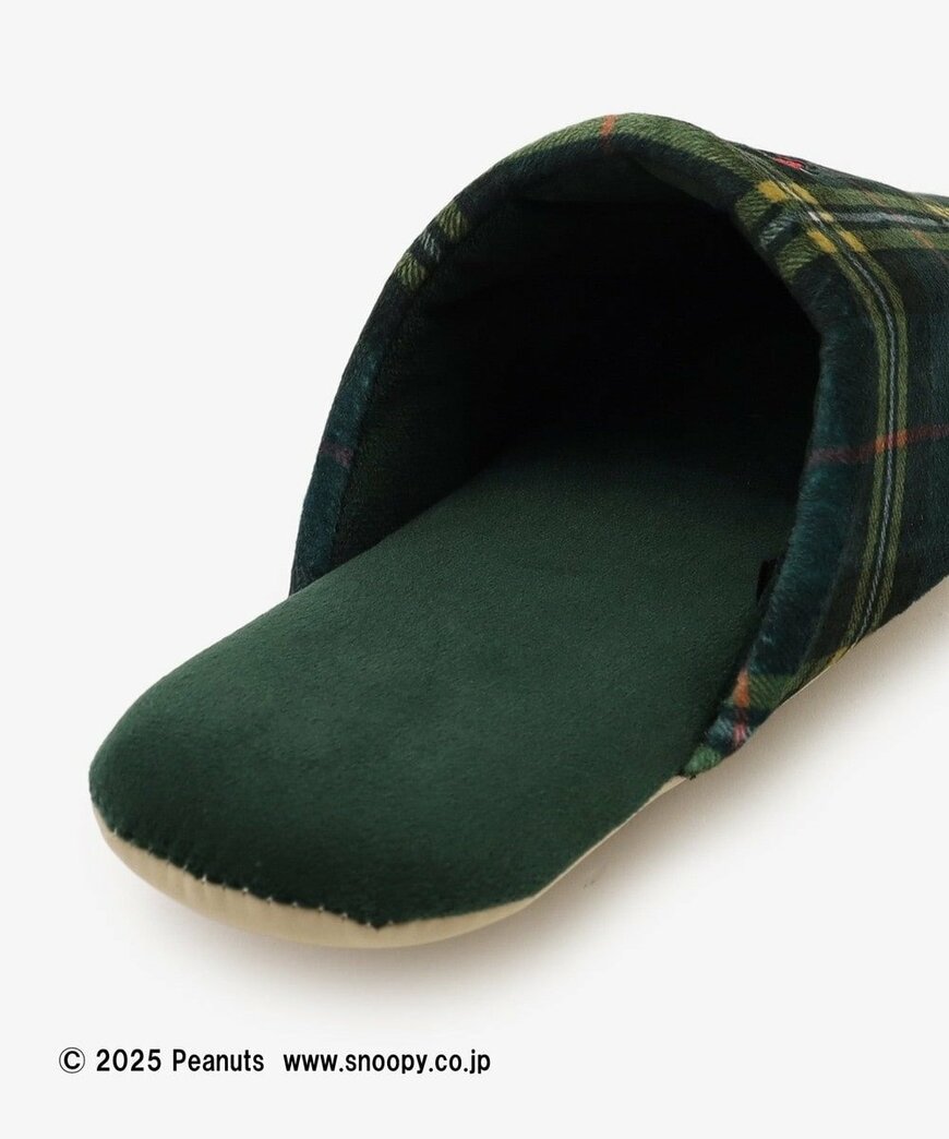 出所：アフタヌーンティー公式　ルームシューズ/PEANUTS（グリーン）