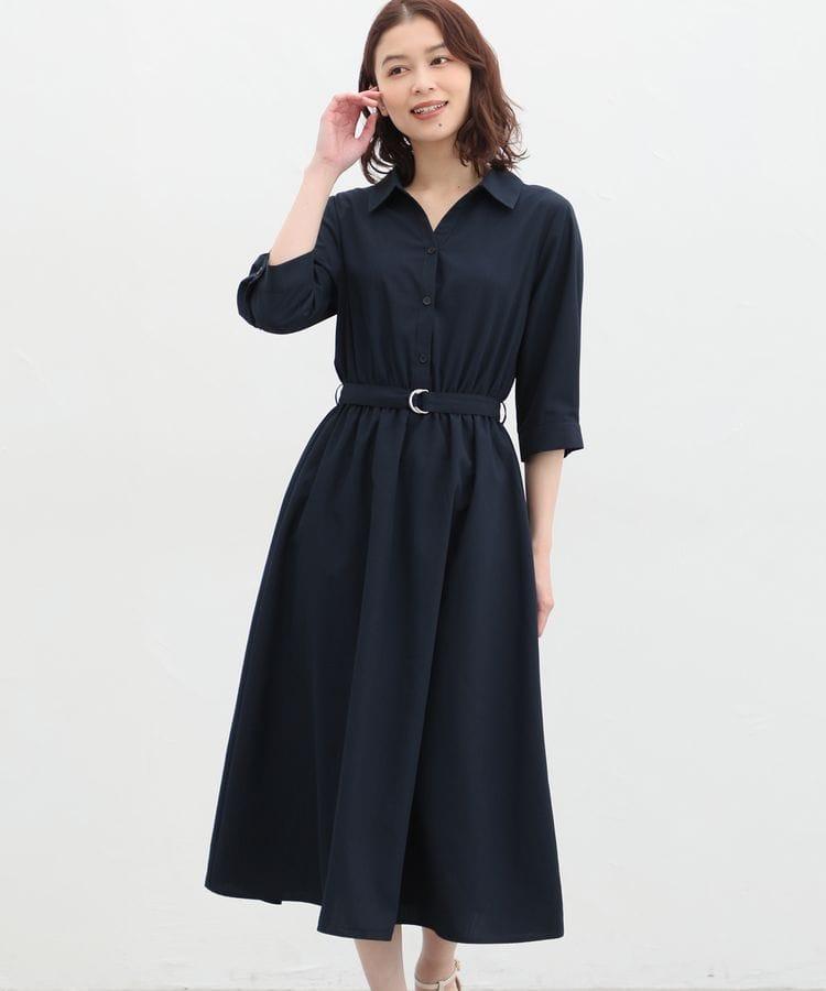 ハニーズ、6分袖シャツワンピース画像