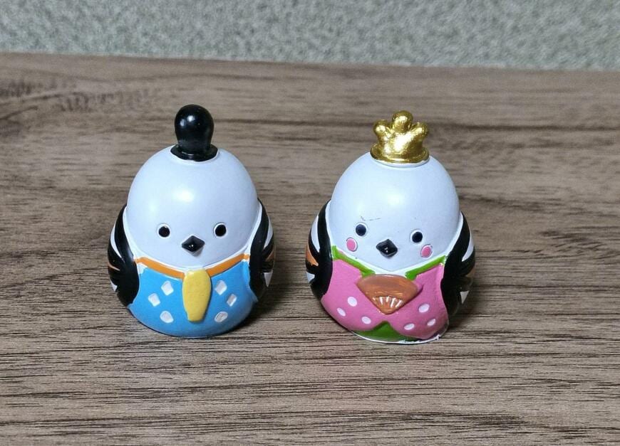 キャンドゥ、リトルフレンド お雛様＆お内裏様シマエナガ商品画像