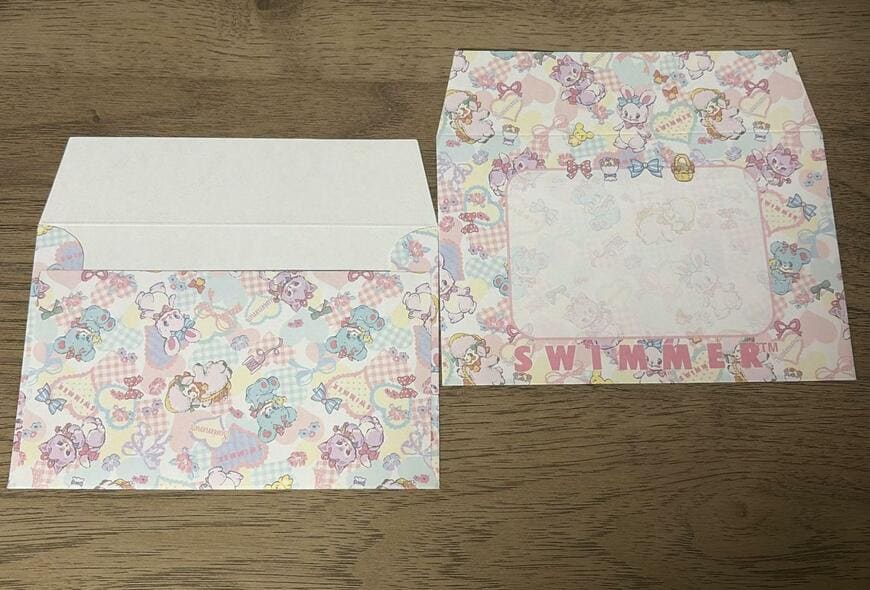 セリア、SWIMMER レターセット Kawaiiの画像