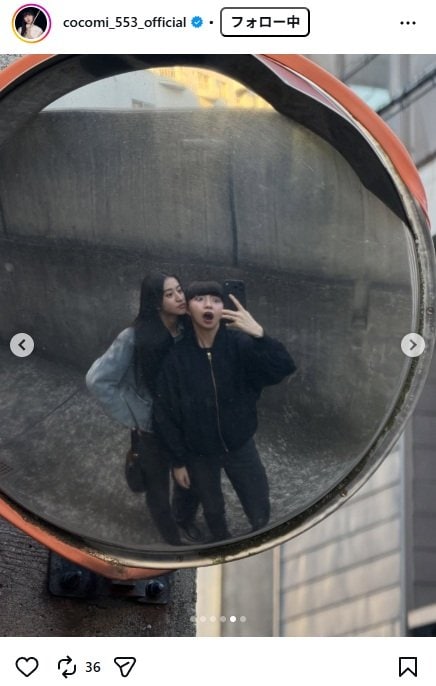 出所：CocomiのInstagram（＠cocomi_553_official）　参照日：2025年12月17日