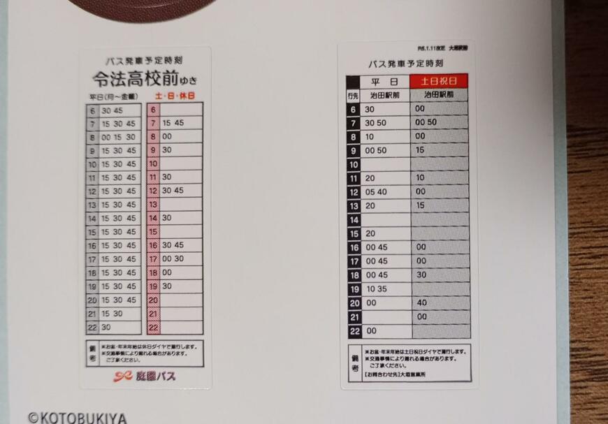 筆者撮影（セリア、ミニチュアバス停）