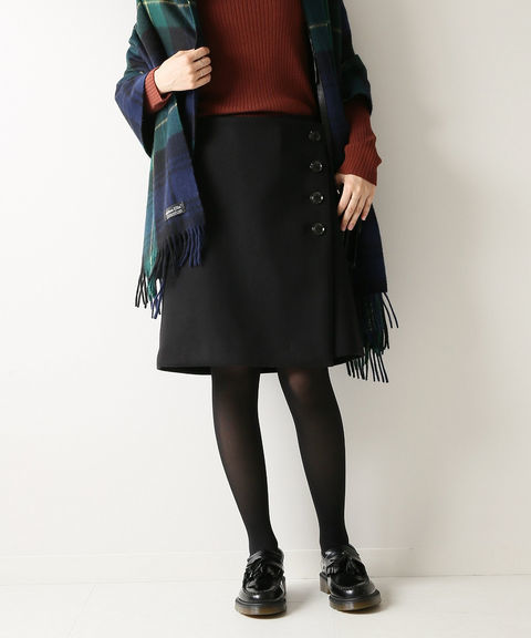 Spick and Span - 二重織メルトンラップミニスカート ¥14,040（税込）