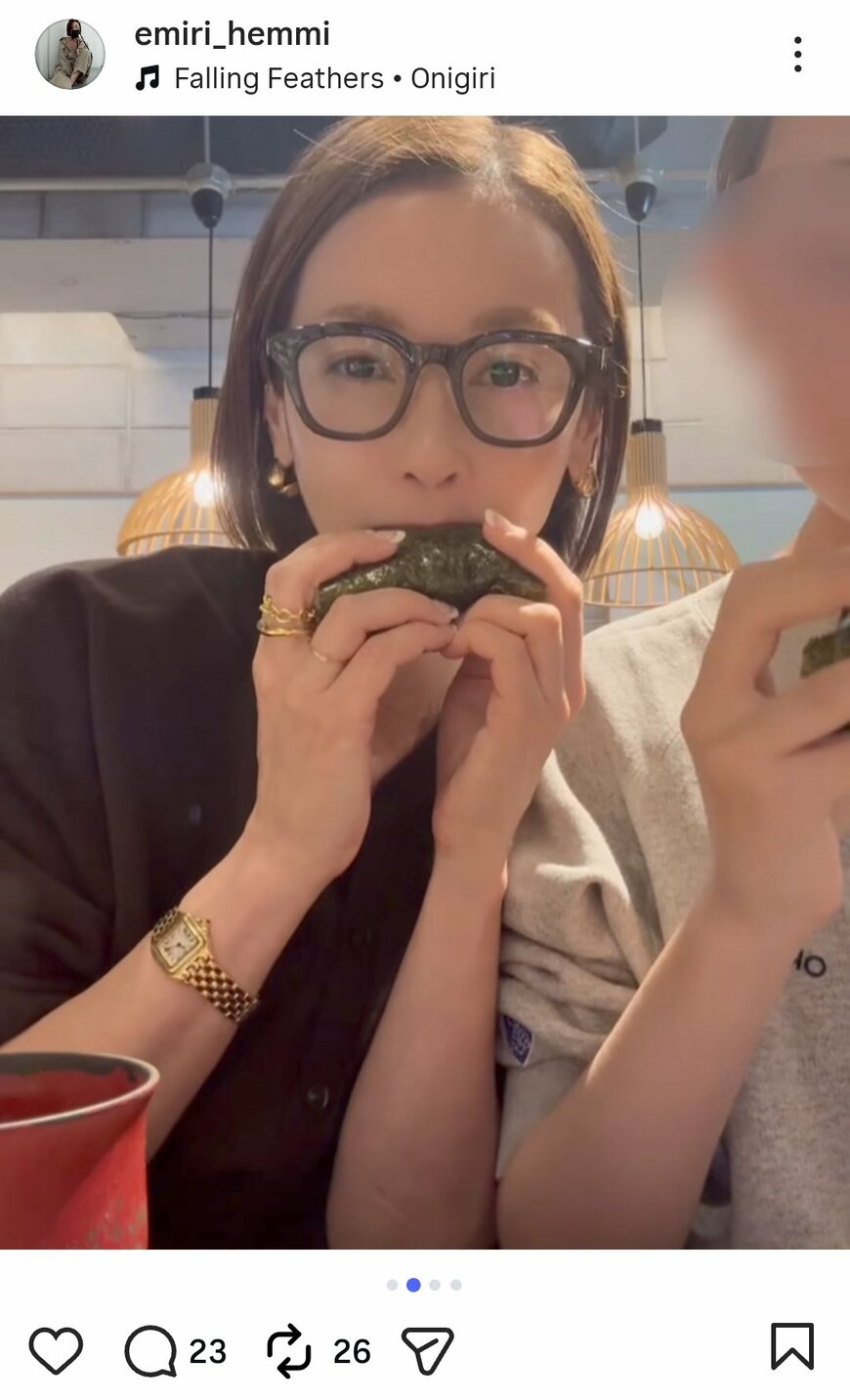 出所：辺見えみりのInstagram（＠emiri_hemmi）参照日：2026年1月30日