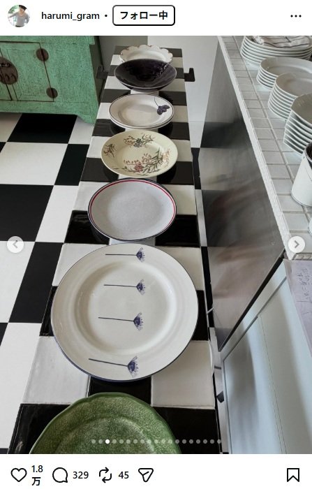 出所：栗原はるみのInstagram（＠harumi_gram） 参照日：2026年4月20日