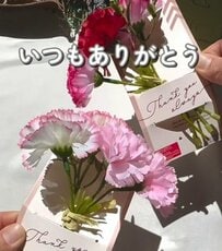 【100均DIY】ダイソーアイテムだけで作る枯れない〈母の日ギフト〉が感動の仕上がり　「とっても可愛い」