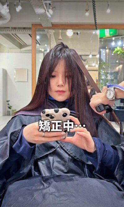 縮毛矯正でていねいにストレートへ