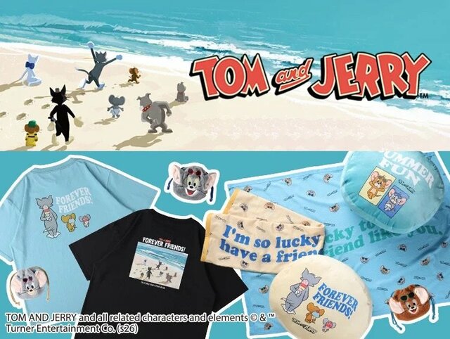 親子コーデも楽しめる！「トムとジェリー」のTシャツや雑貨が【ライトオン】に登場！夏らしい豊富なラインナップ！