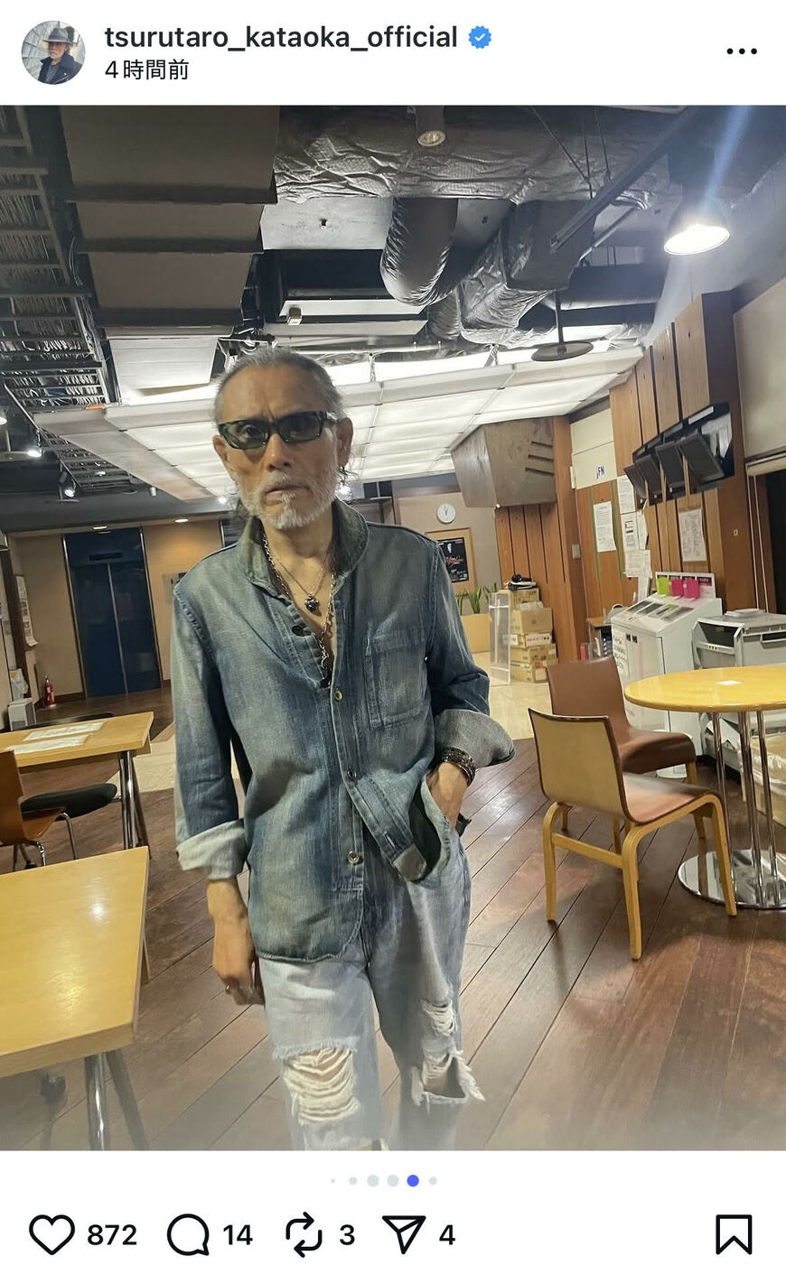 出所：片岡鶴太郎のInstagram（＠tsurutaro_kataoka_official）参照日：2025年9月29日