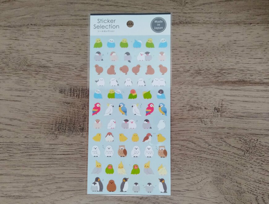 筆者撮影（セリア、デザインシール bird）