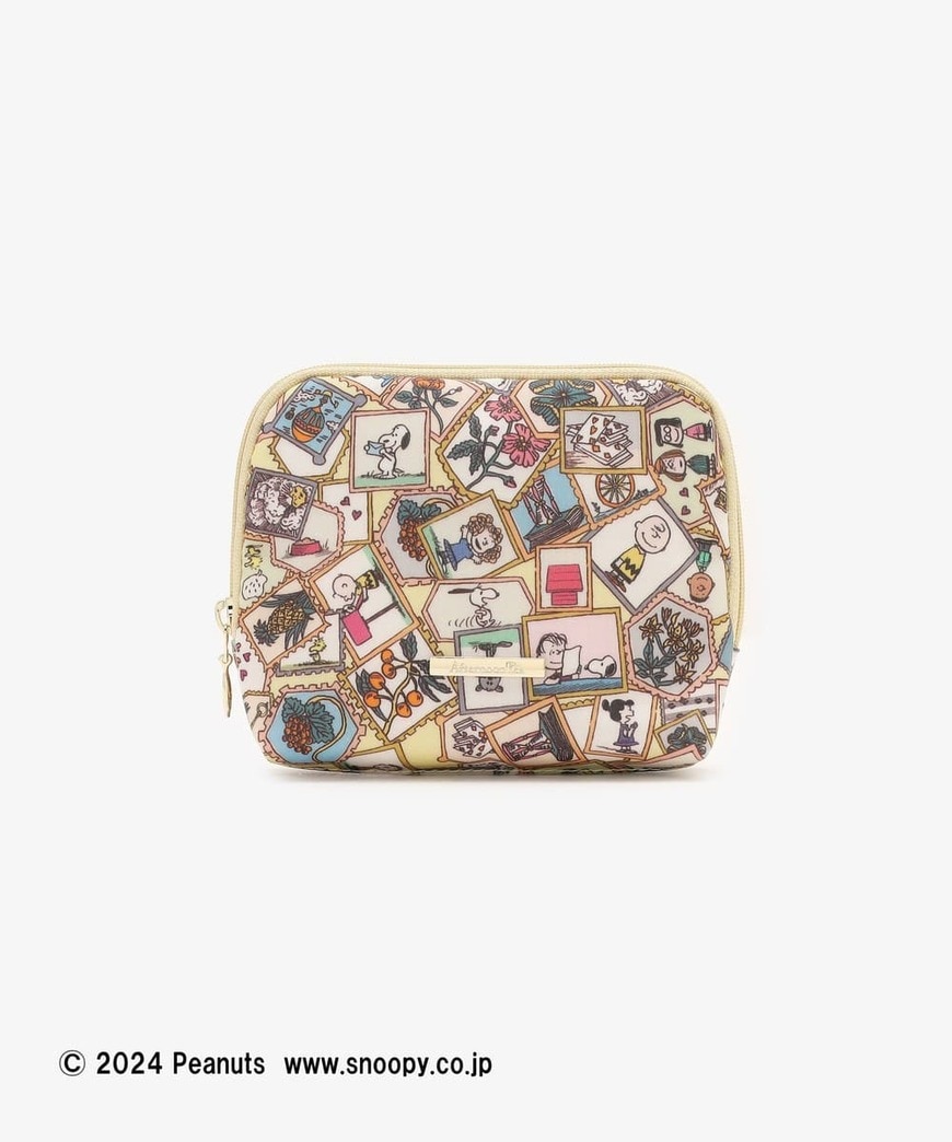 ティッシュポーチ　リバティプリント　PEANUTS