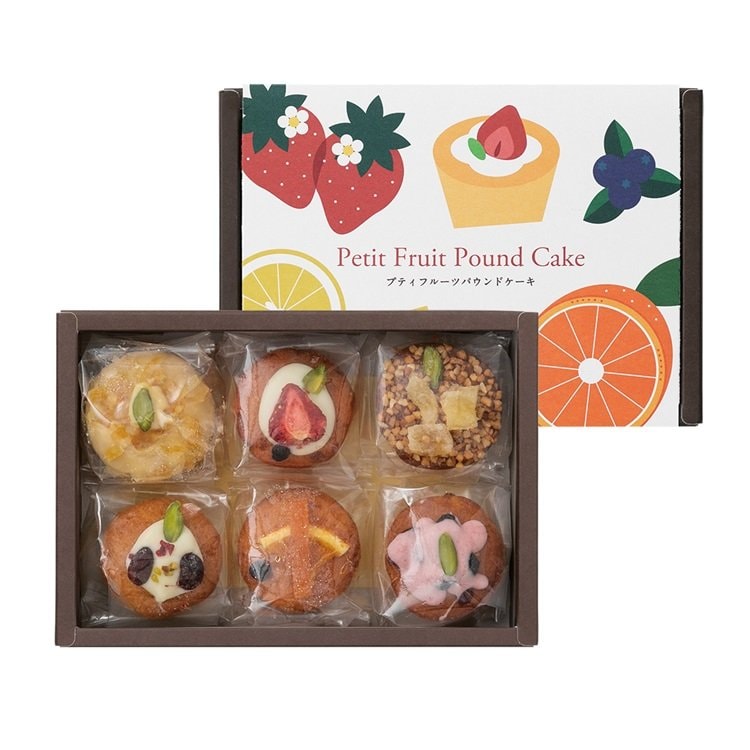 KEYUCA公式サイト　プティフルーツパウンドケーキ 6個入