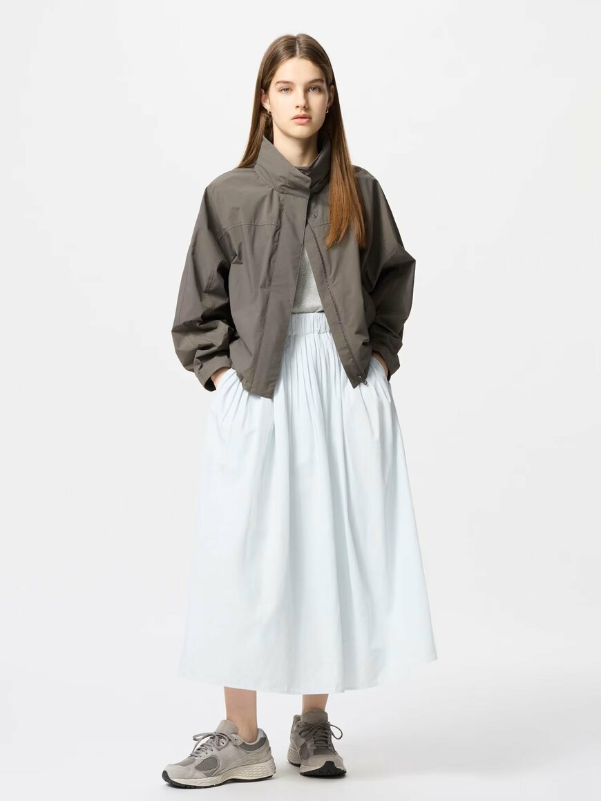 ユニクロ公式　ボリュームギャザースカートの画像