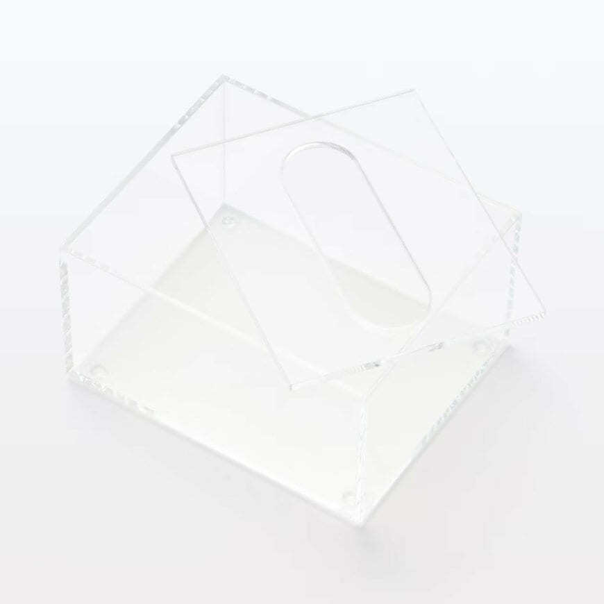 無印良品ネットストア　アクリルティシューボックス／卓上用　画像
