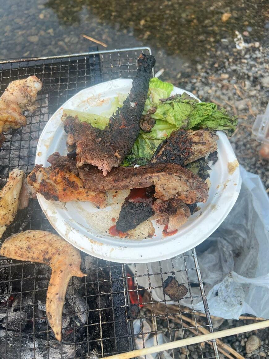 バーベキューの様子