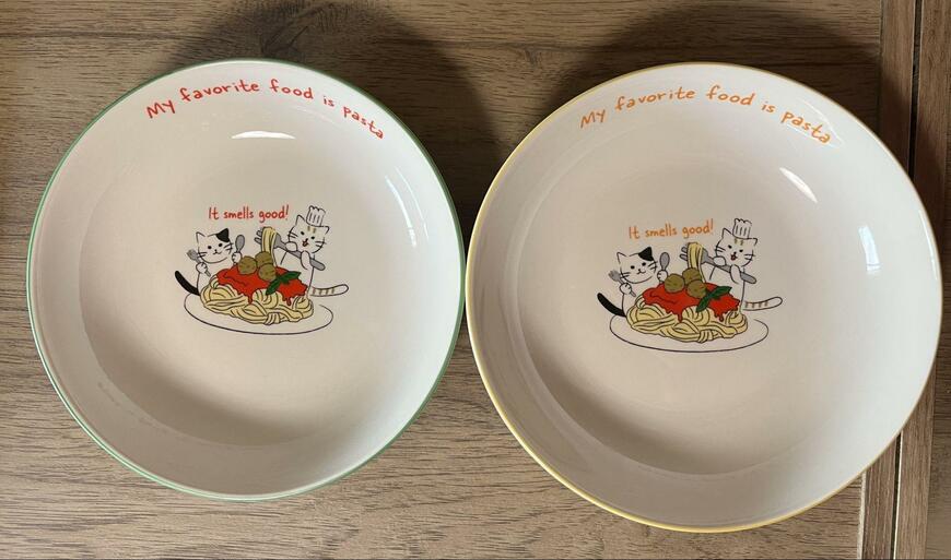 セリア、パスタ皿 ヤミーパスタ　画像