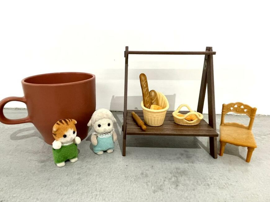 インテリア2段棚 ブラウン