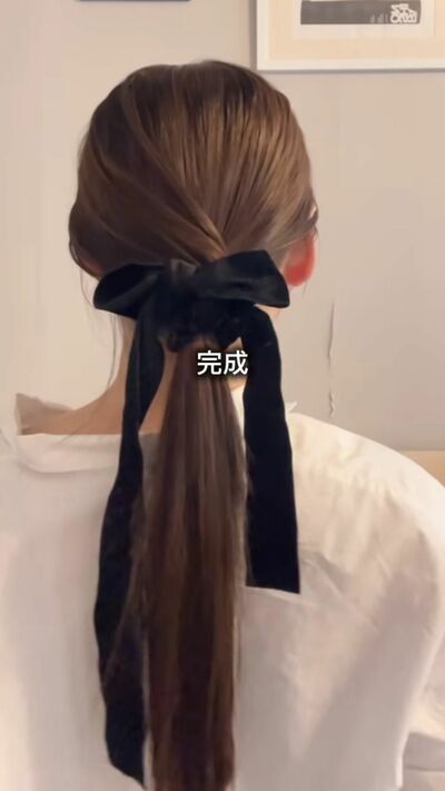 1分で垢抜けポニーテール