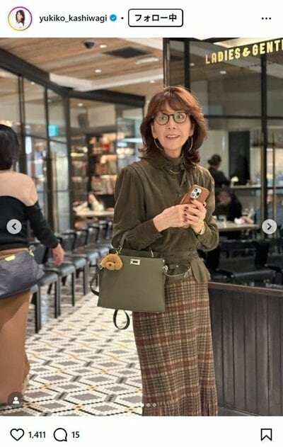 柏木由紀子のInstagram投稿