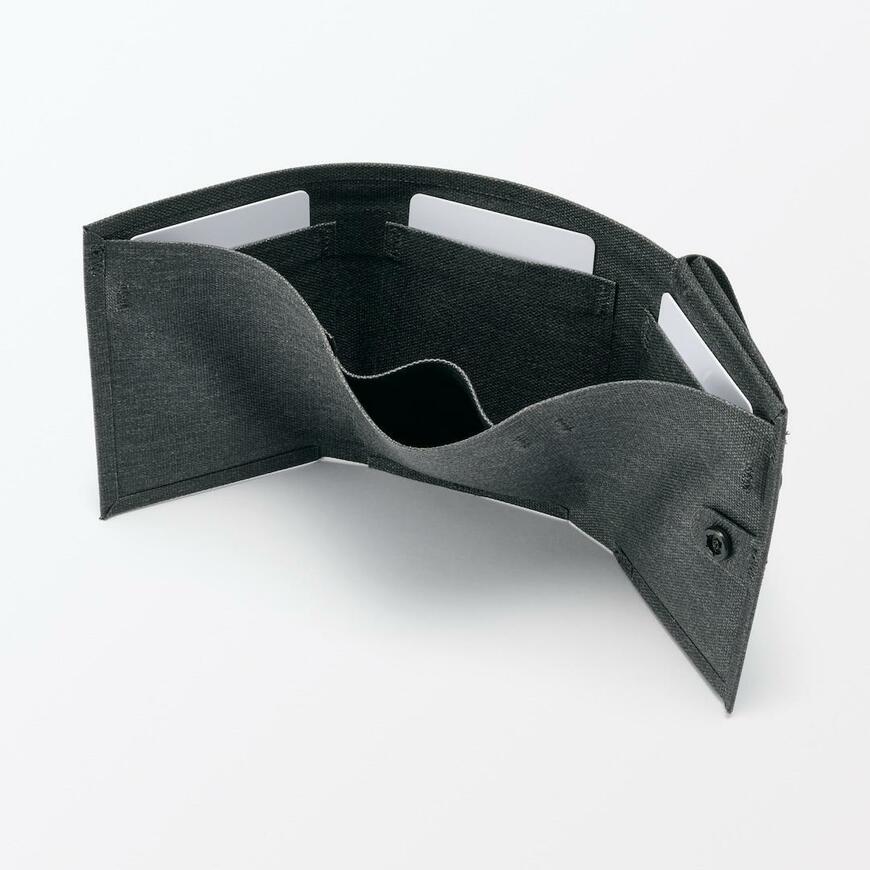 出所：無印良品ネットストア 耐水生地を使った　ウェルダー　三つ折り財布