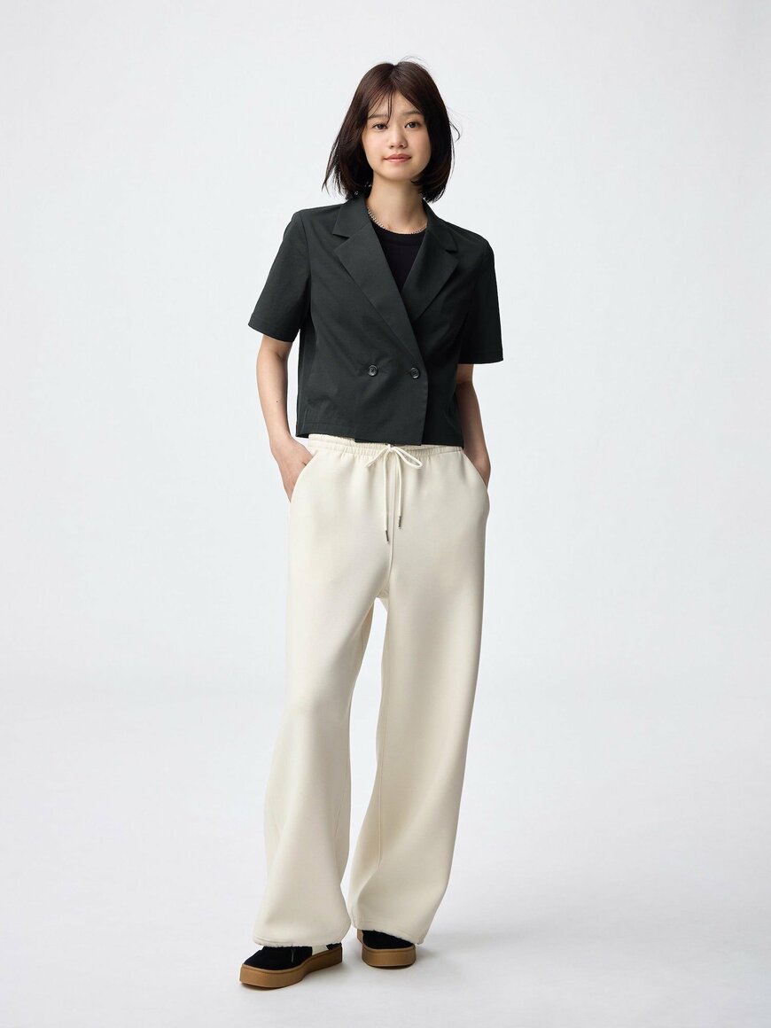 出所：GU公式　パフスウェットバギーパンツ