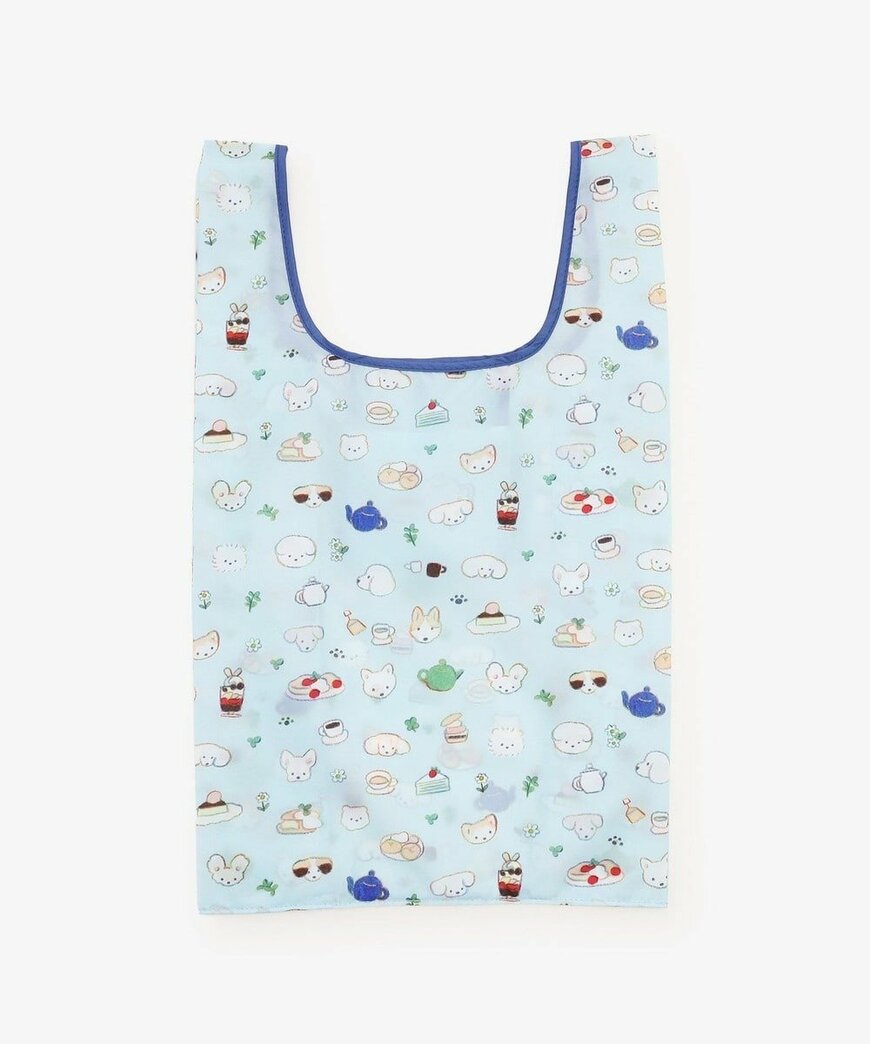 出所：アフタヌーンティー公式　ポケッタブルバッグ／総柄／てらおかなつみ