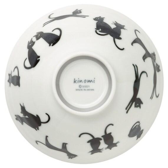 出所：ニトリ公式通販ニトリネット 飯碗 黒猫(ホワイト)