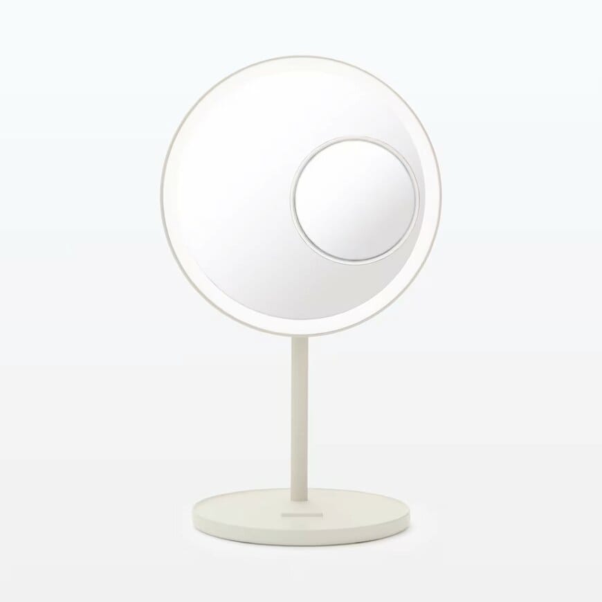 無印良品公式　コードレスＬＥＤライト付ミラー
