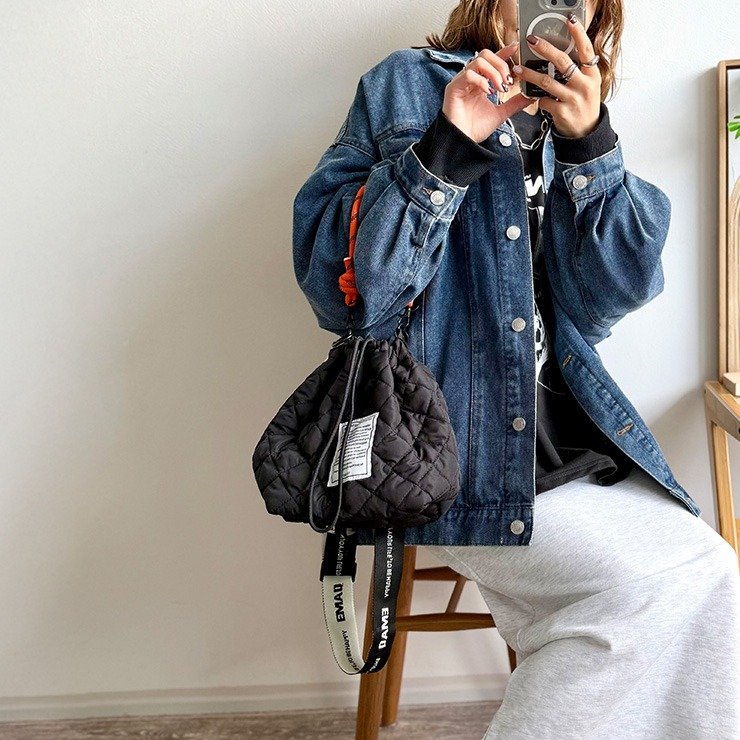 しまむらパーク レディース ショルダーバッグ(mayo)(ハンドル)