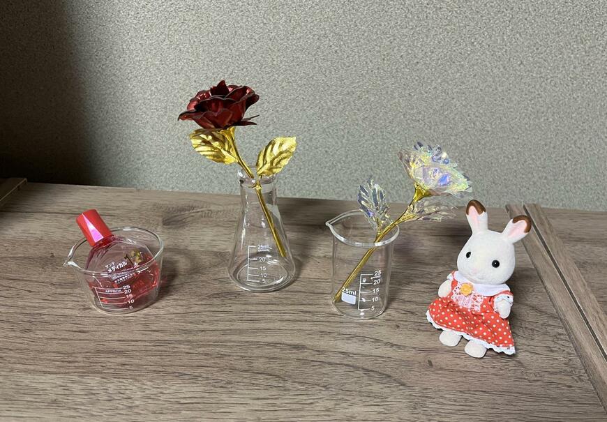 ダイソー、インテリア用ミニビーカー 3種アソート 画像