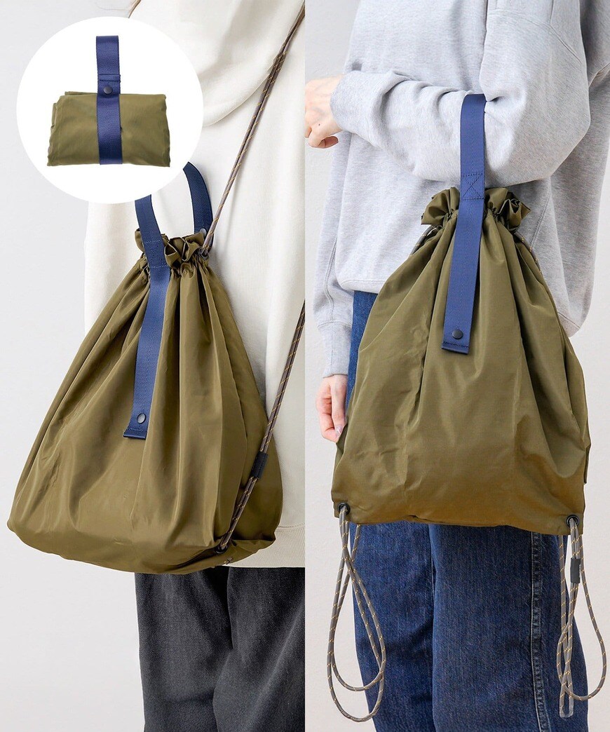 出所：3COINS公式　トラベル2WAYエコバッグ