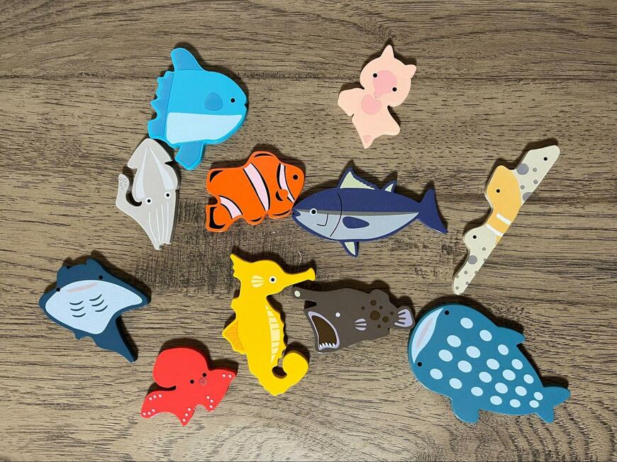 キャンドゥ、木製パズル　水族館　画像