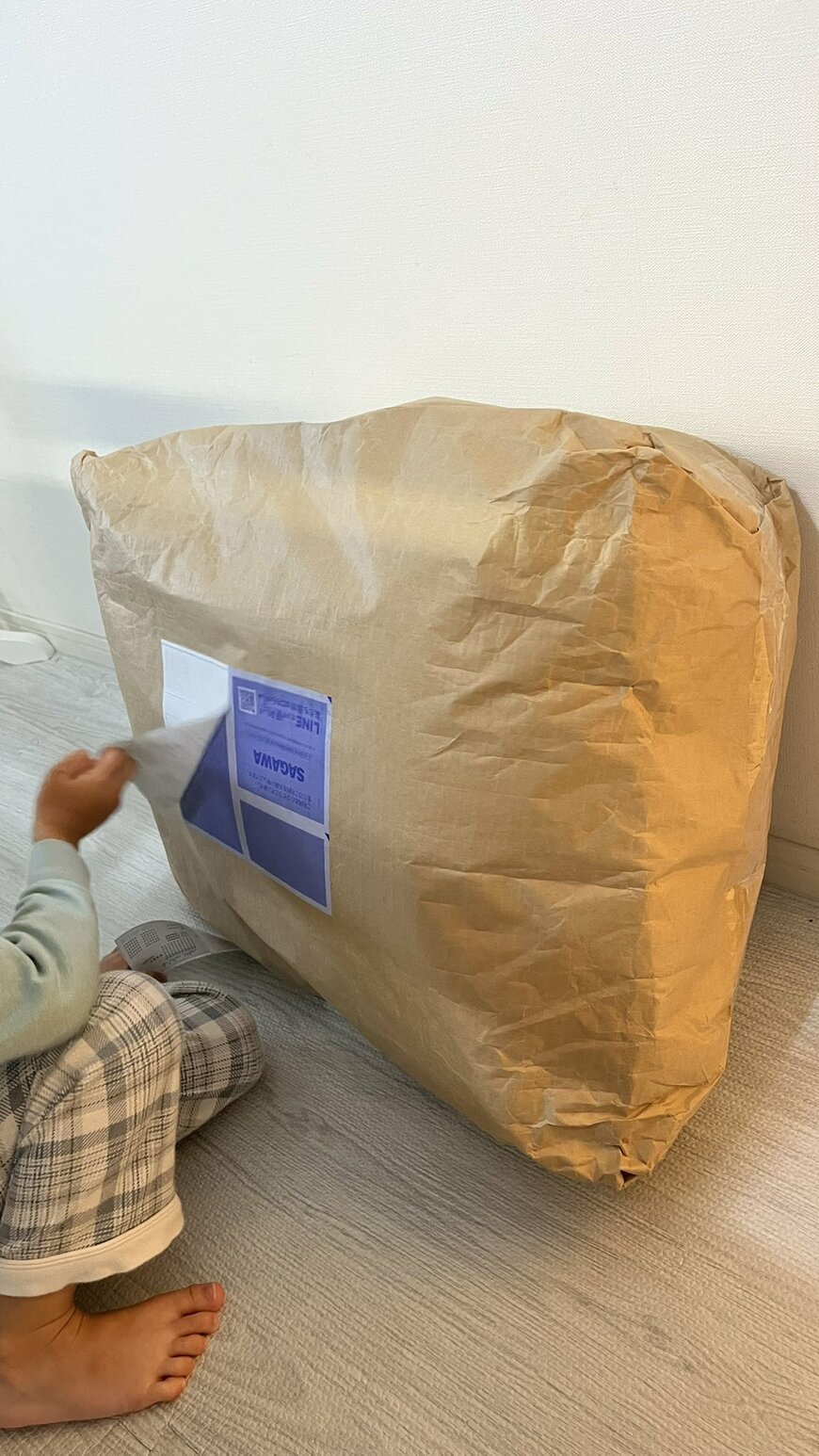 家に届いた巨大な包み