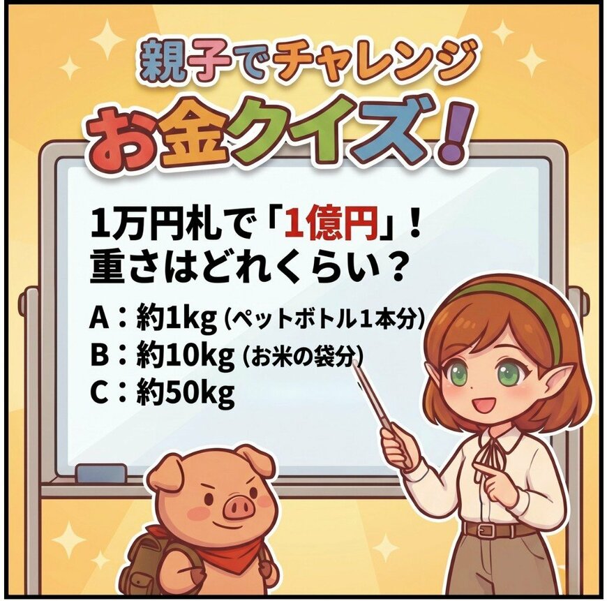 親子でチャレンジ！お金クイズ