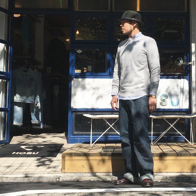 HOSU - COTTON CASHMERE RIB KNIT ¥19,440（税込）